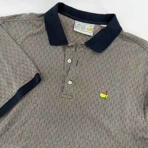Augusta National Golf Shop Polo Large Houndstooth Masters Emblem Short Sleeve
